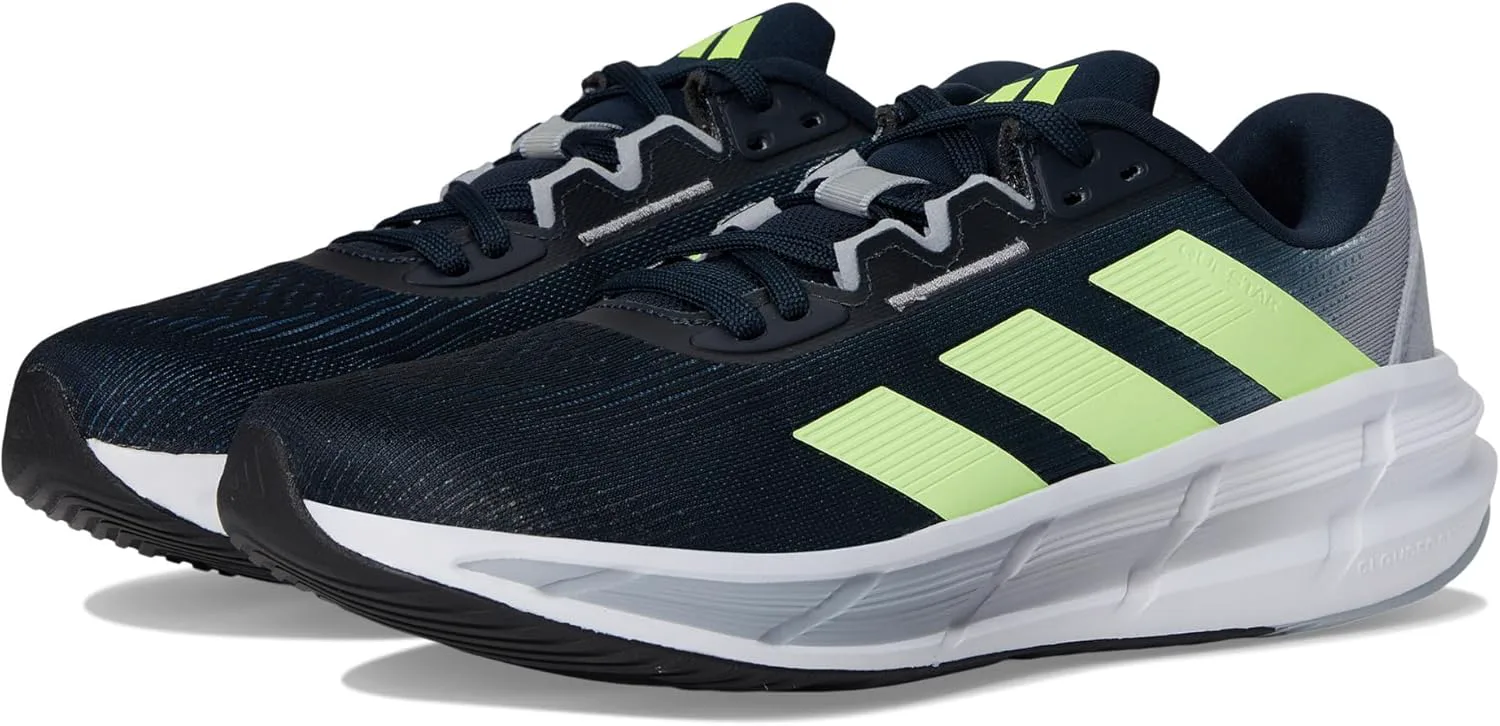 Мужские кроссовки Adidas Questar 3 для бега, желтый/серебристый — фото 4