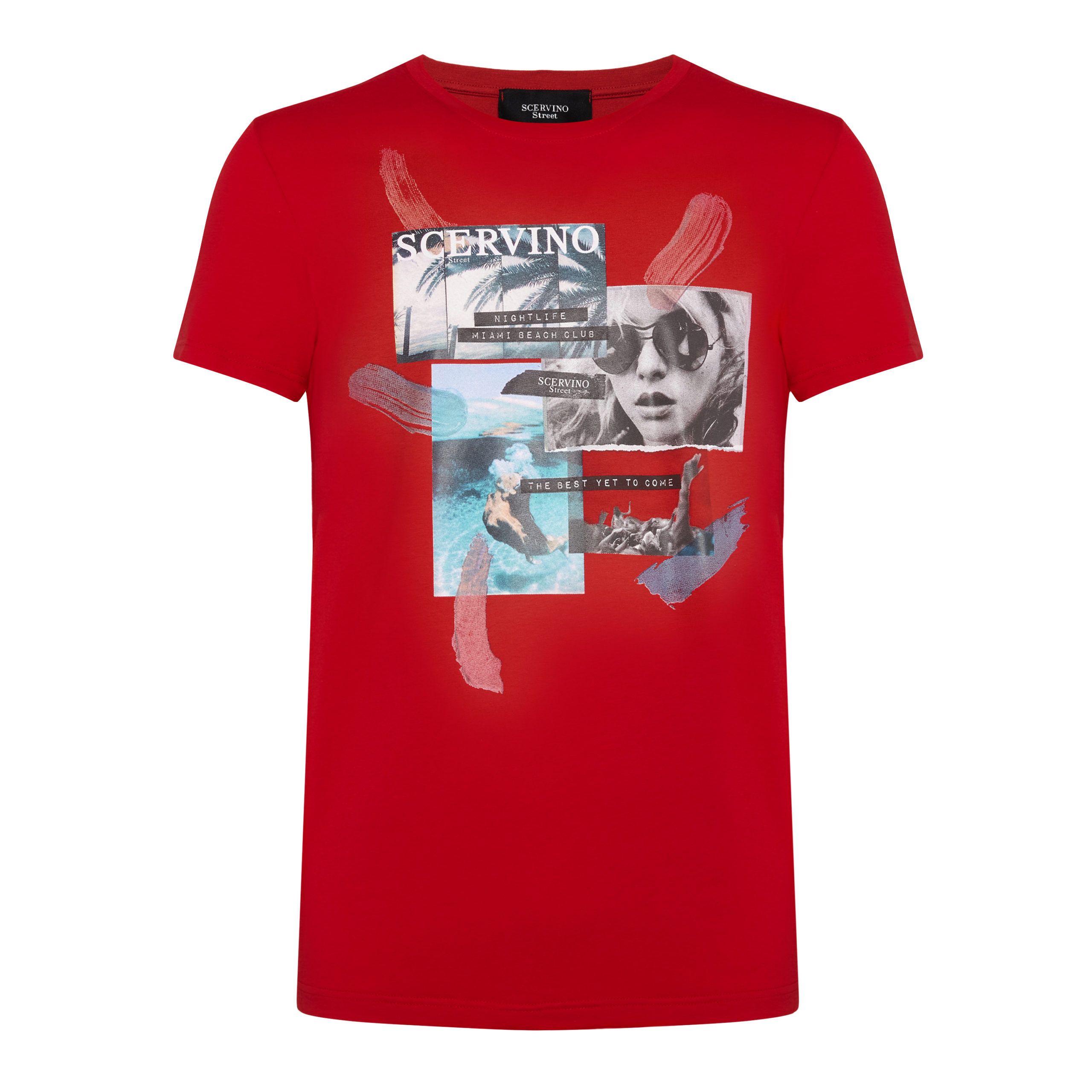 

Футболка Chic Red из хлопковой смеси Ermanno Scervino, красный