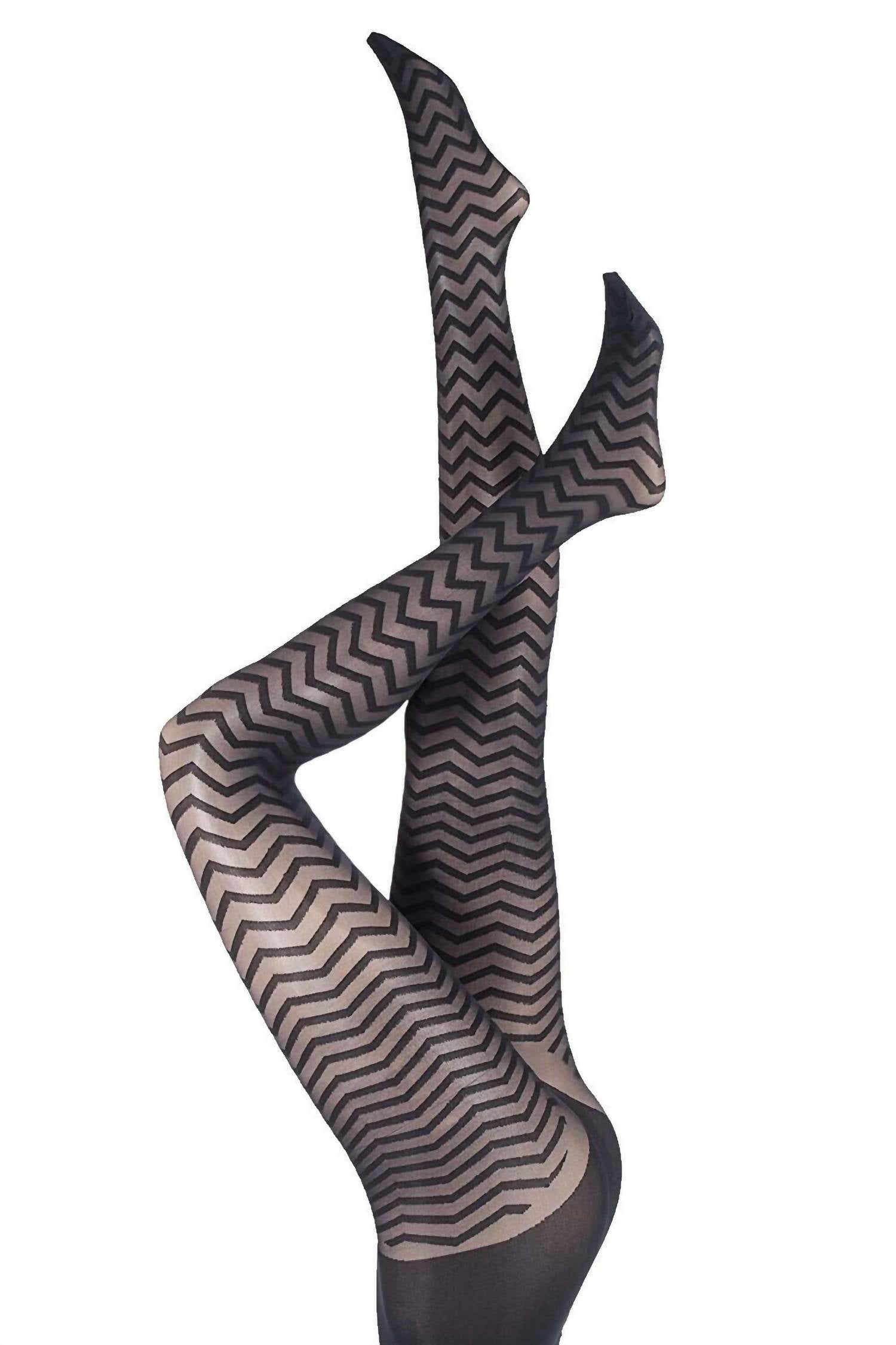 

Женские колготки Zig Zag Wave в черном цвете Pretty Polly