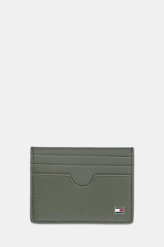 

Кожаный чехол для карт Tommy Hilfiger, зеленый
