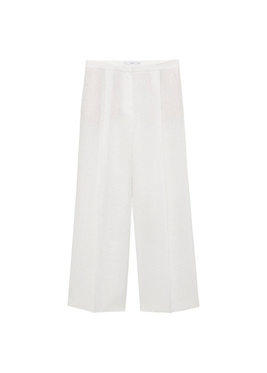 

Свободные брюки со складками спереди MANGO Boreli2, mottled white