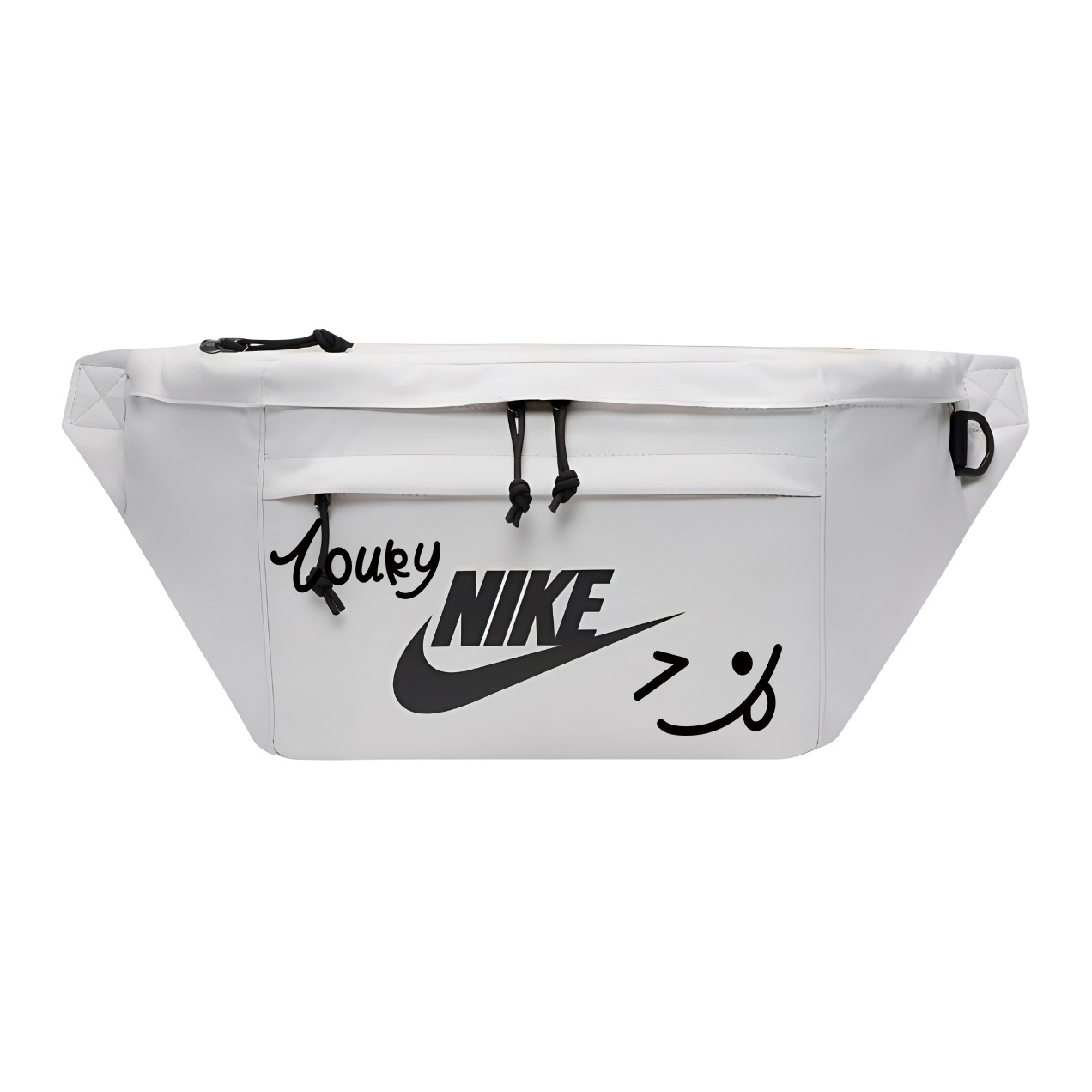 

Nike Одноплечевая набедренная сумка через плечо унисекс белая, Lucky smiley