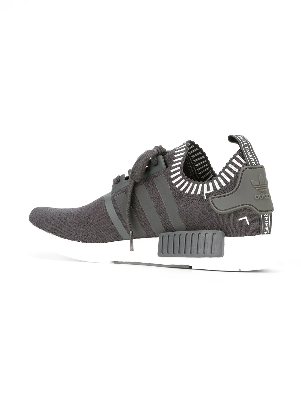 Кроссовки NMD R1 Primeknit Adidas, серый — фото 3