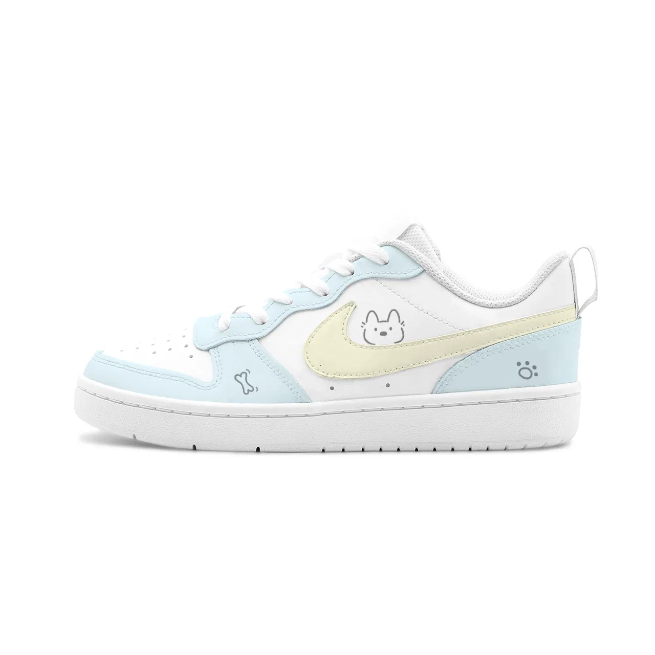 Детские кроссовки для скейтбординга Nike Court Borough Light Blue