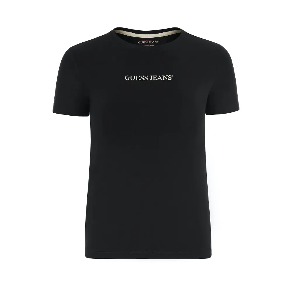 

Футболка с коротким рукавом Guess Jeans Gj Slim Logo Print, черный