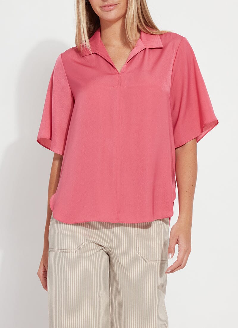 

Укороченный топ Telia Pull On Lysse, цвет coral rose