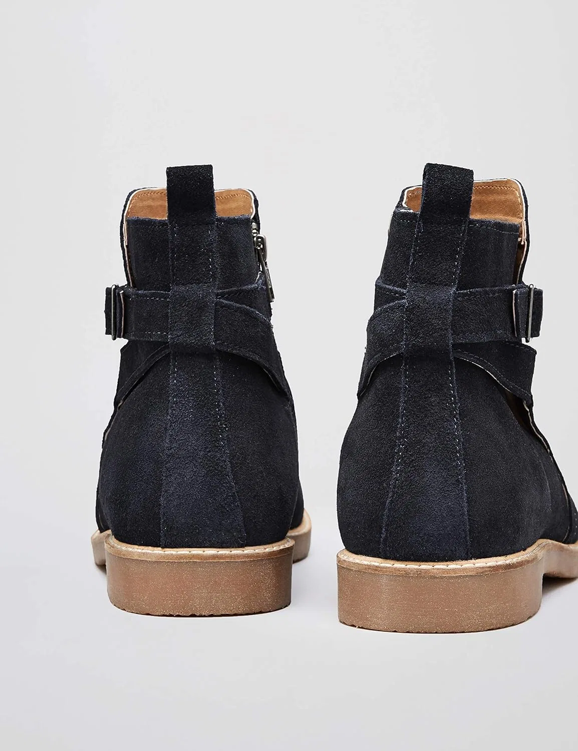 Найти. Мужские классические замшевые ботинки Ethan find., Navy Blue — фото 3