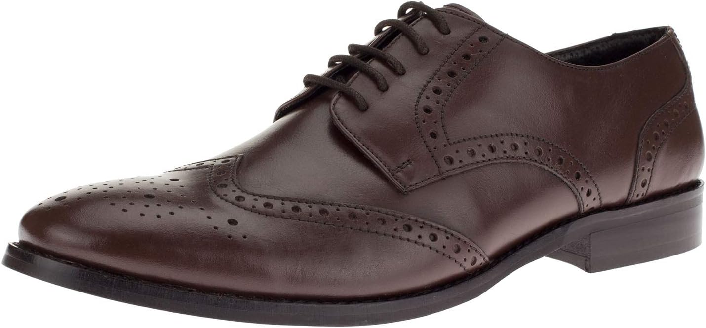 

Мужские кожаные туфли DTI GV Executive на шнуровке Tyson Wingtip Oxford Dti Darya Trading, коричневый