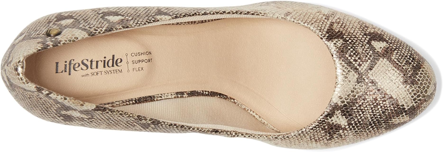 Туфли LifeStride Parigi Pumps, цвет Taupe Foiled Snake — фото 2