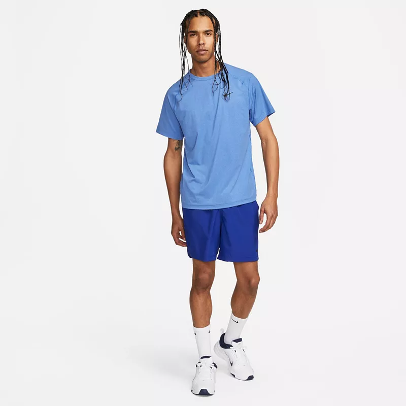 Мужская футболка для фитнеса с короткими рукавами Nike Dri-FIT Ready, цвет Game Royal — фото 3
