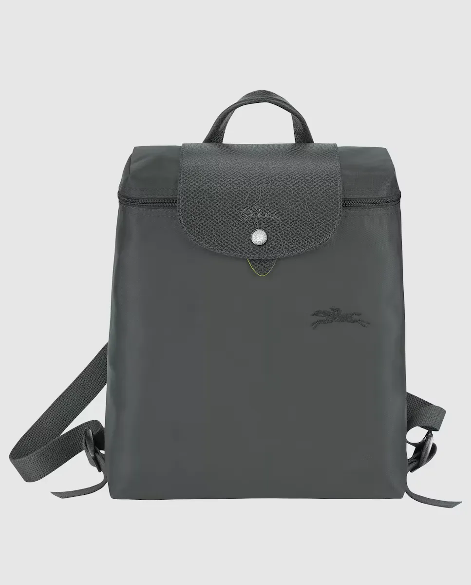 

Женский рюкзак Le Pliage Green размера M на молнии Longchamp, серый