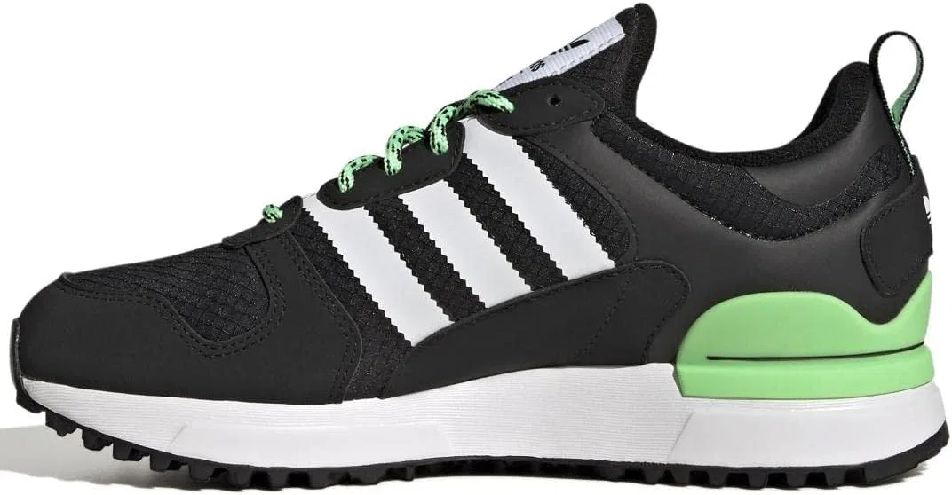 Детские кроссовки Adidas ZX 700 HD j, черные, зеленые — фото 2