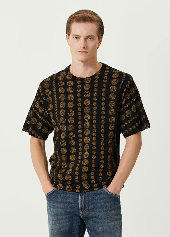 Черная футболка с рисунком фигуры Dolce&Gabbana