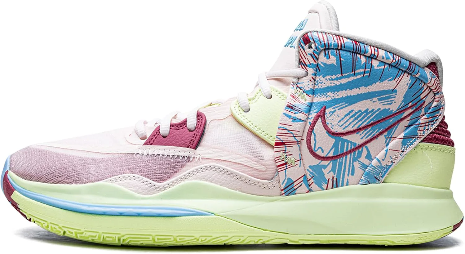 Мужские баскетбольные кроссовки Nike Kyrie Infinity 1 World 1 People DO9614-800 в цветах Safety Orange/Gorge Green/Sesame/Black, мультиколор — фото 3