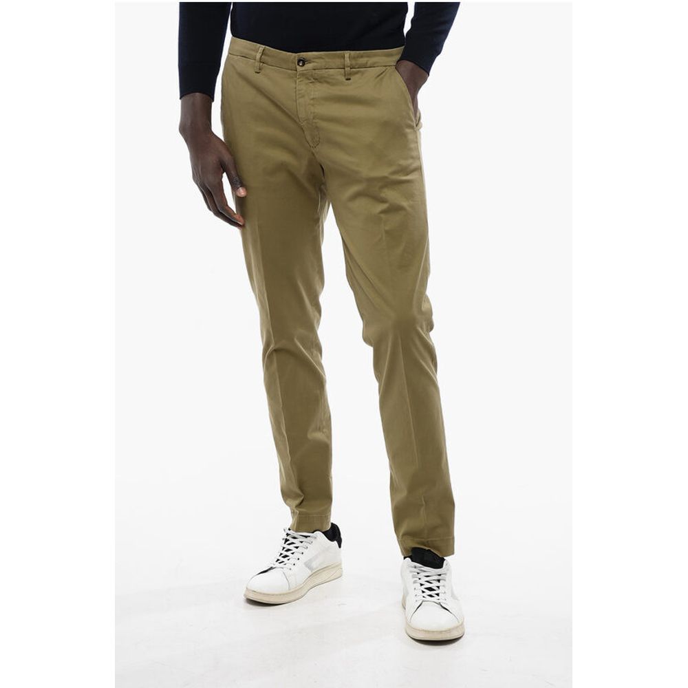 

CC COLLECTION Брюки чинос из хлопковой смеси со шлевками для ремня Corneliani, Army