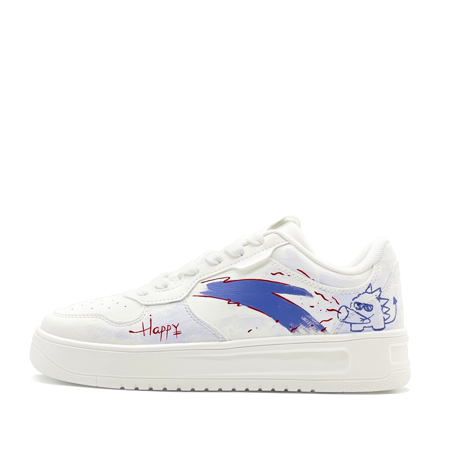 

Anta Унисекс низкие скейтбордные кроссовки Easy Little Dinosaur, фиолетовые