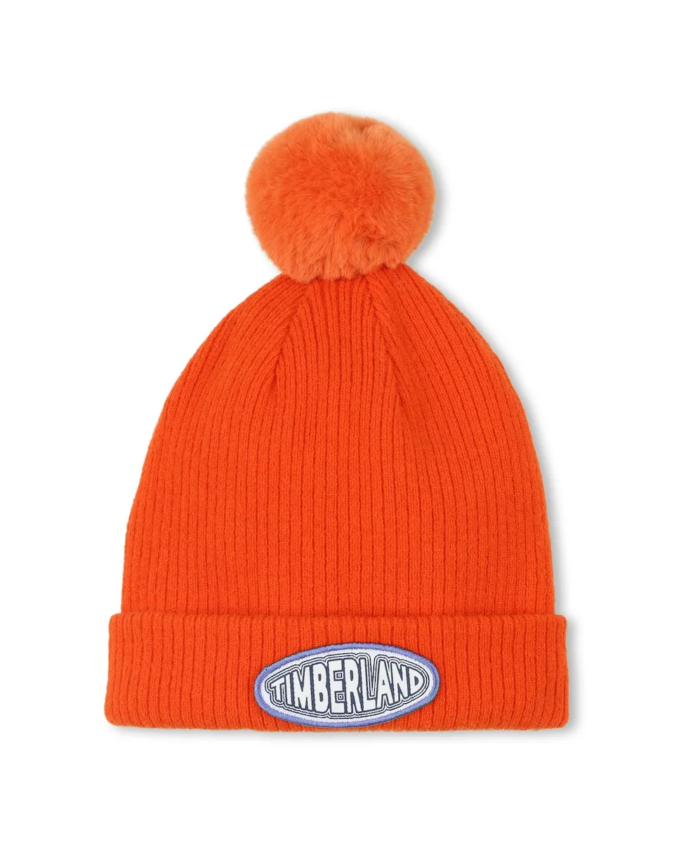 

Шапочка для маленького мальчика из акрила Timberland, оранжевый