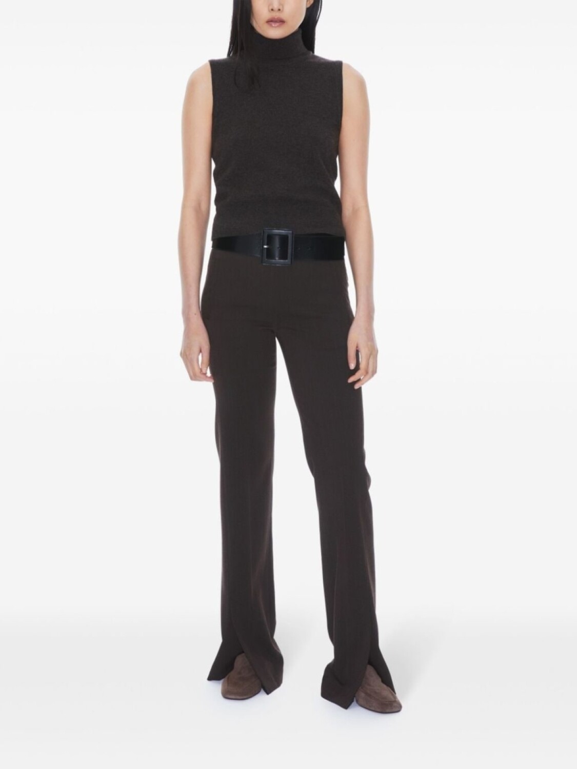 

Filippa K жилет с высоким воротником, коричневый