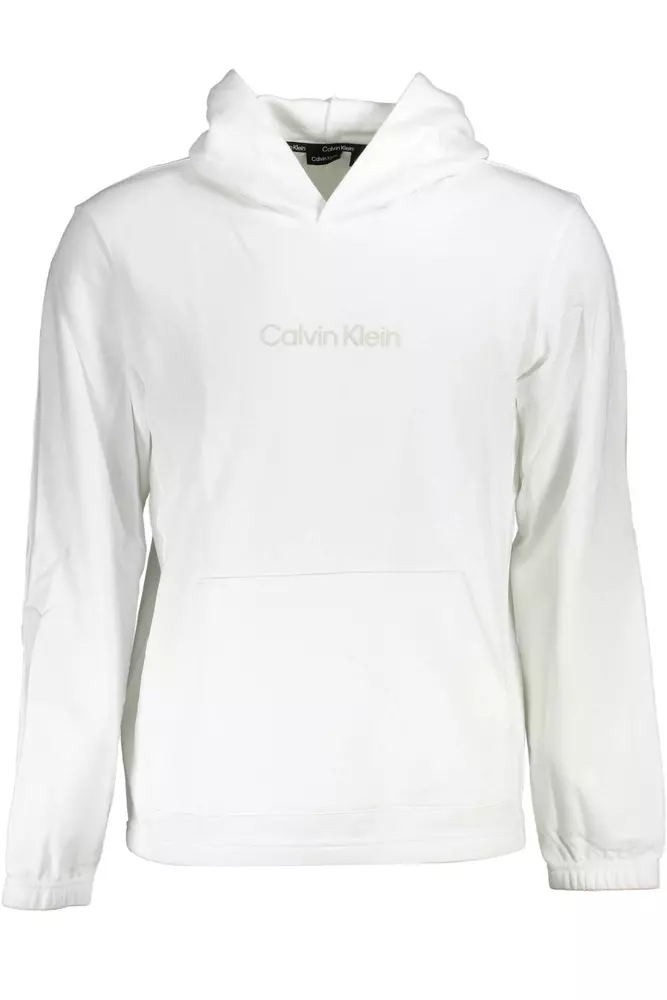 

Белый хлопковый мужской свитер Calvin Klein