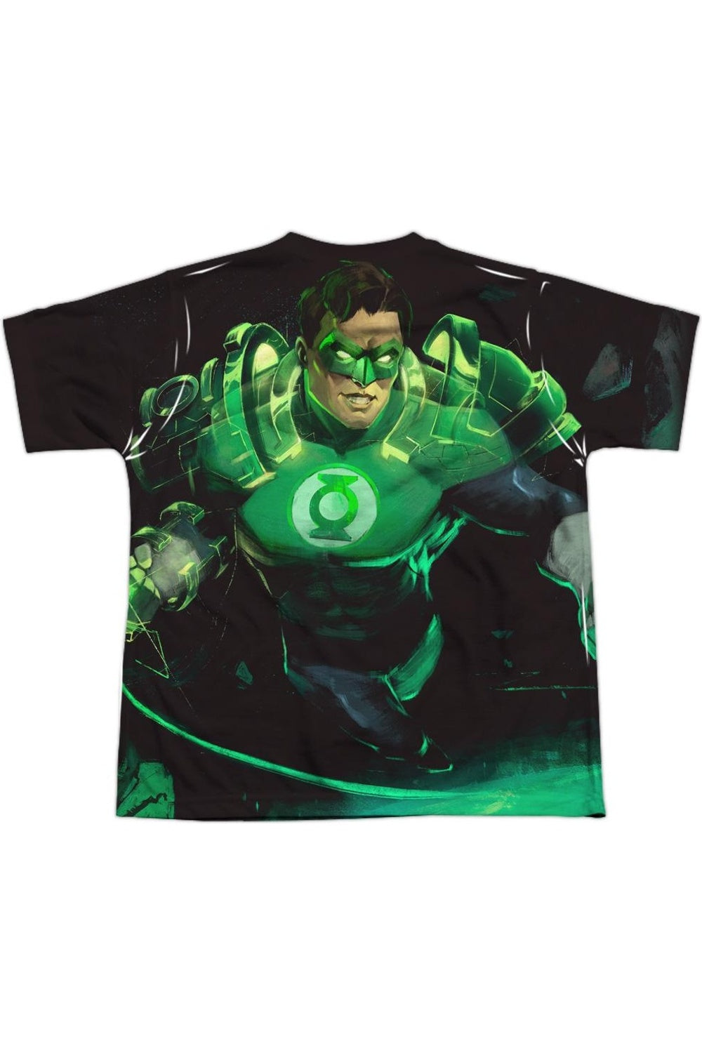 Футболка с коротким рукавом для детей Infinite Crisis Green Lantern (принт спереди и сзади) Gildan — фото 2