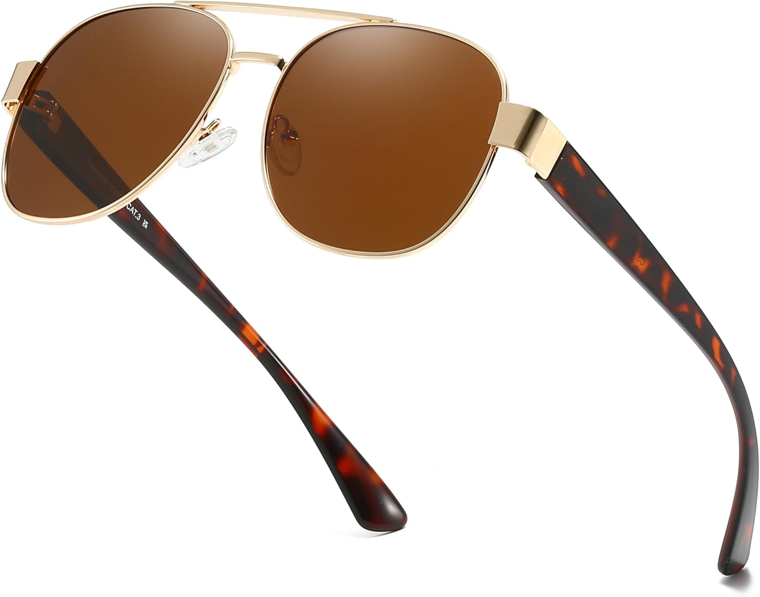 

Поляризованные солнцезащитные очки-авиаторы LVIOE для мужчин и женщин, модные, классические, в стиле ретро, ​​с защитой от УФ-излучения UV400, для вождения, рыбалки, LS1204, A3 Gold Tortoise/Brown