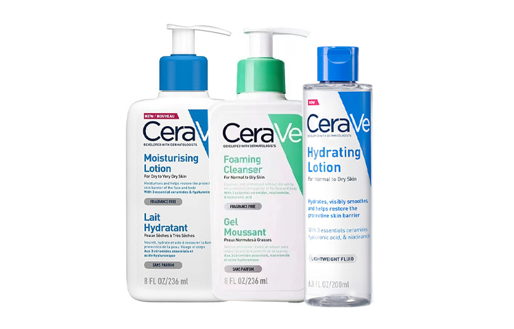 

Аминокислотный увлажняющий комплект одежды из 3 предметов CeraVe