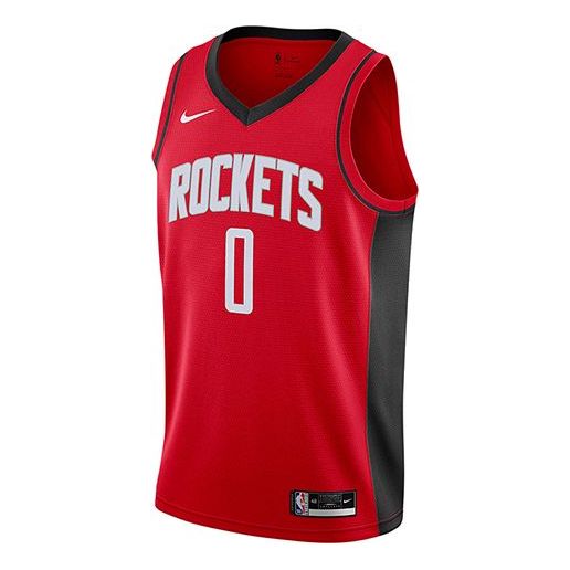 

Футболка nba sw fans edition 20 сезон houston rockets westbrook 0 спортивная баскетбольная майка для мужчин красная Nike, красный