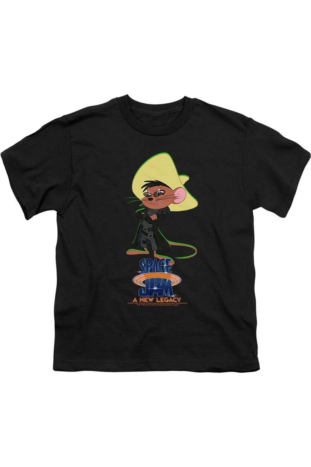 

Футболка Space Jam 2 Speedy Matrix с коротким рукавом для детей Gildan, черный