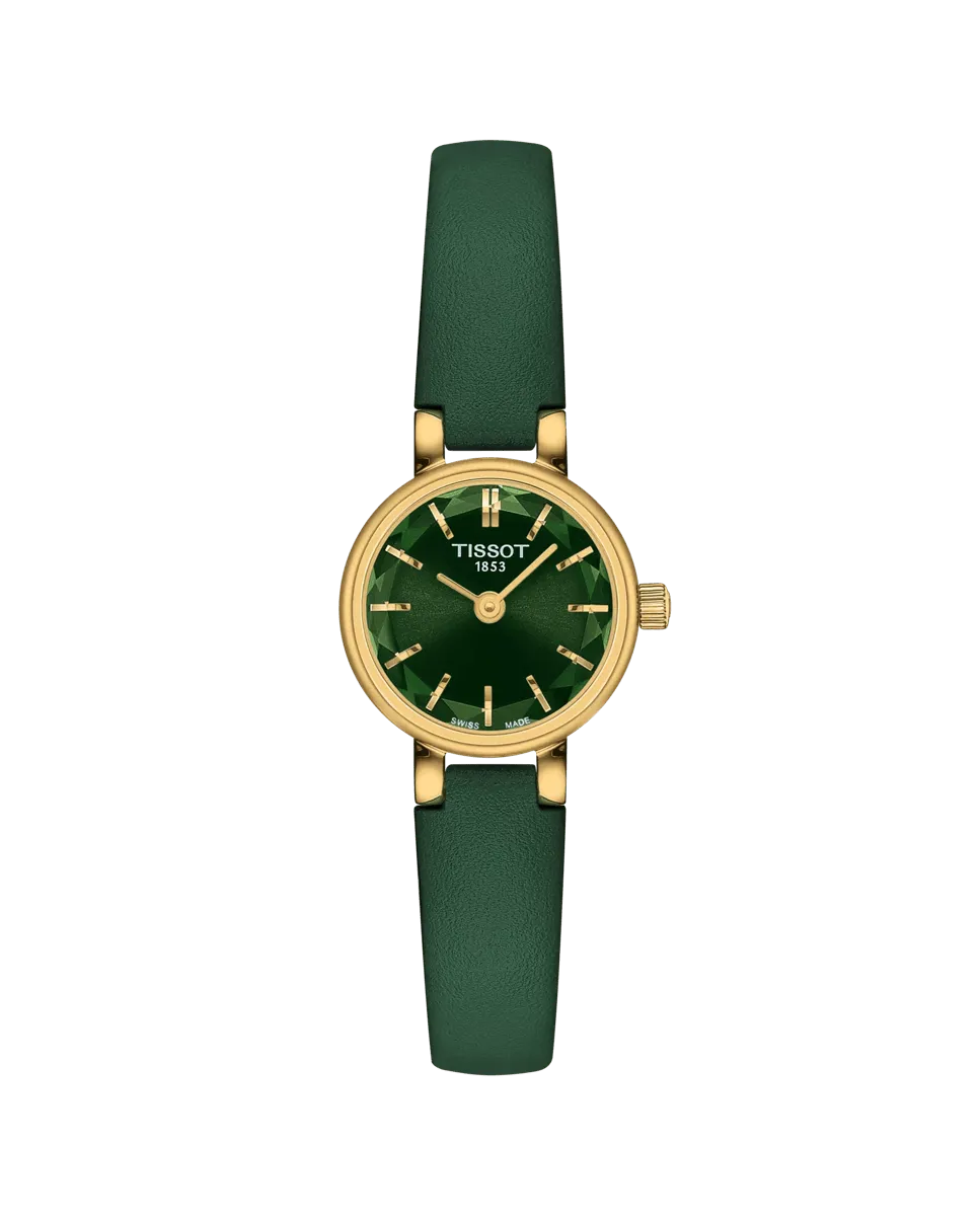 

Прекрасные коллекционные женские часы в зеленой коже Tissot, зеленый
