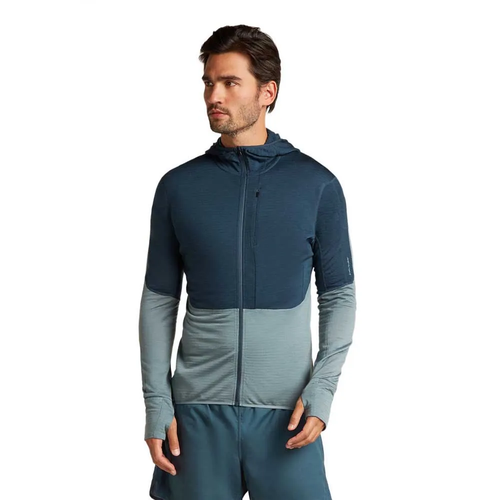 

Толстовка Icebreaker Merino 200 Realfleece Descender full zip, синий