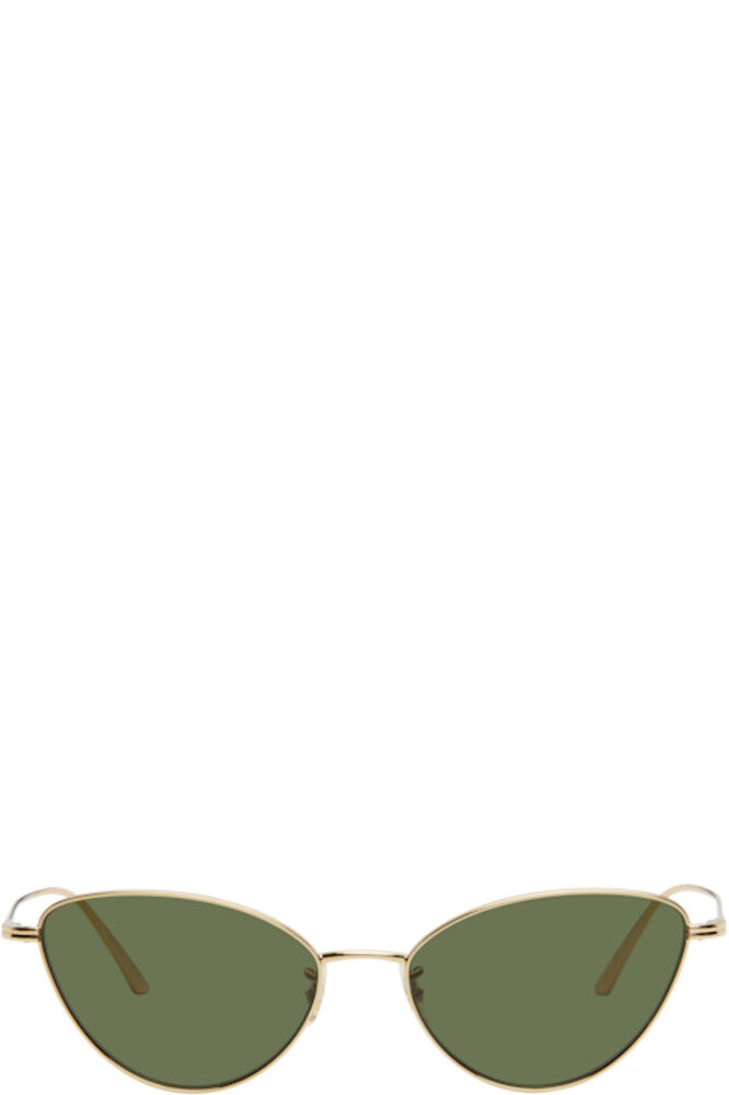 

Золотые солнцезащитные очки Oliver Peoples Edition 1998C KHAITE