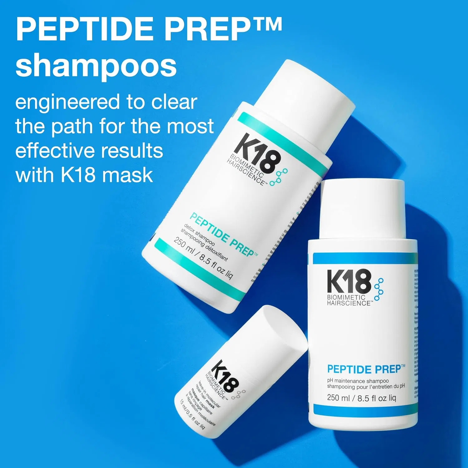 Шампунь для детоксикации волос Peptide Prep Detox от K18 Biomimetic K18 — фото 4