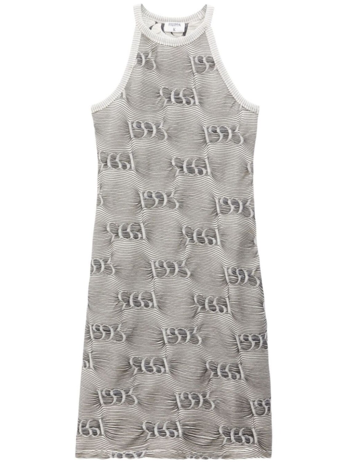 

Filippa K жаккардовое платье мини, серый