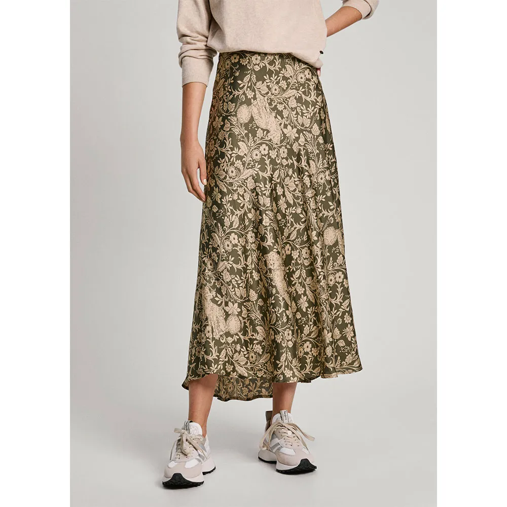 

Юбка Pepe Jeans Piety midi skirt, зеленый