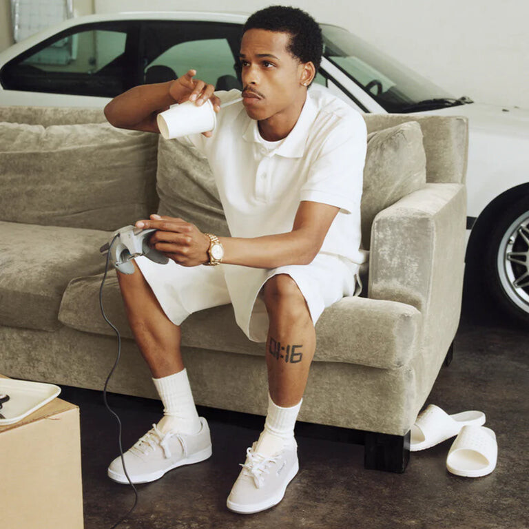 

Кроссовки X Jjjjound Club C 85 Reebok, белый