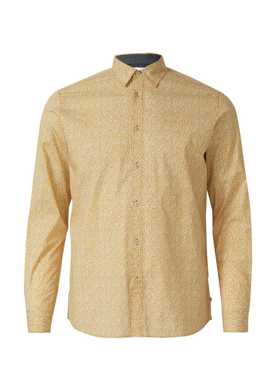 

Рубашка на пуговицах классического кроя s.Oliver, горчица