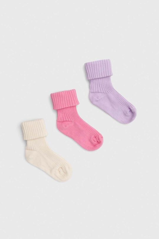 

United Colors of Benetton Детские носки, 3 пары, розовый