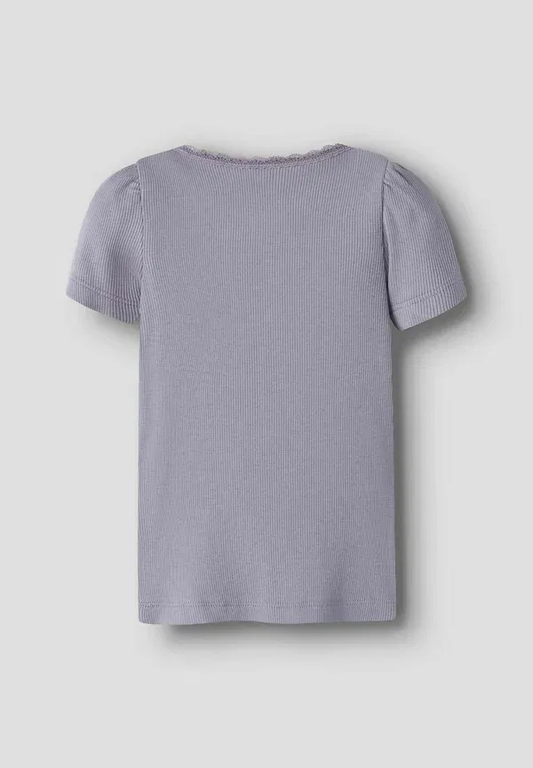 Футболка Nmfkab ss top noos print t-shirt Name It, лавандово-серый — фото 2