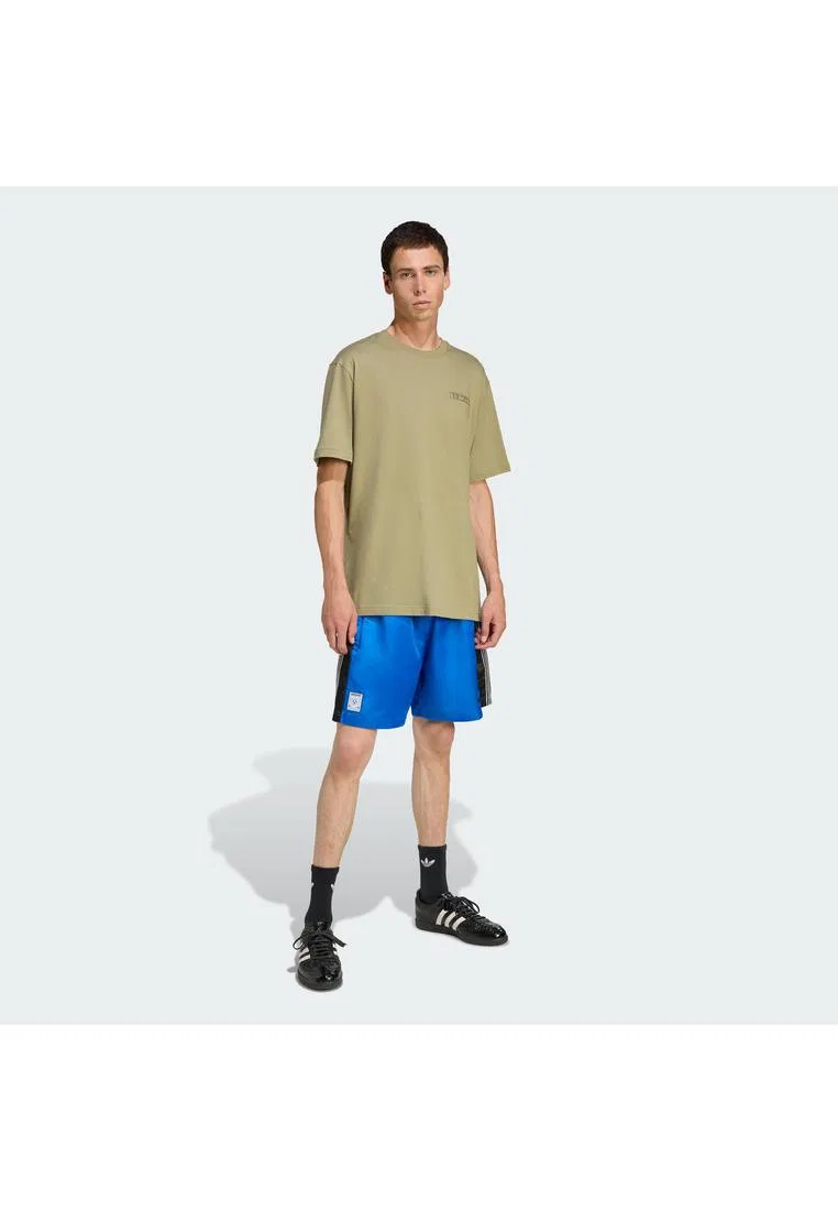 Футболка мужская с графическим принтом, зеленая, JX3093 Adidas — фото 2