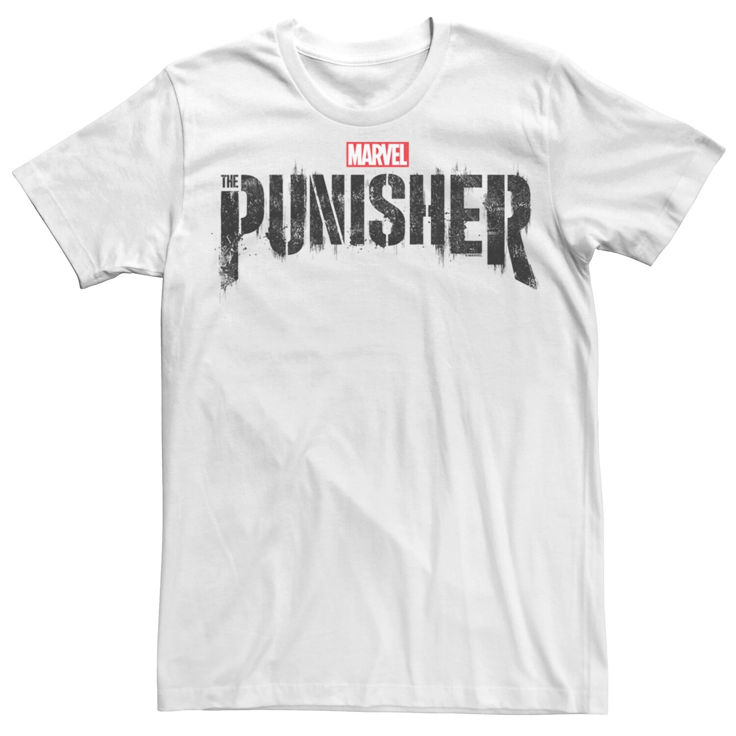 

Мужская футболка с рисунком Marvel Punisher Name Licensed Character