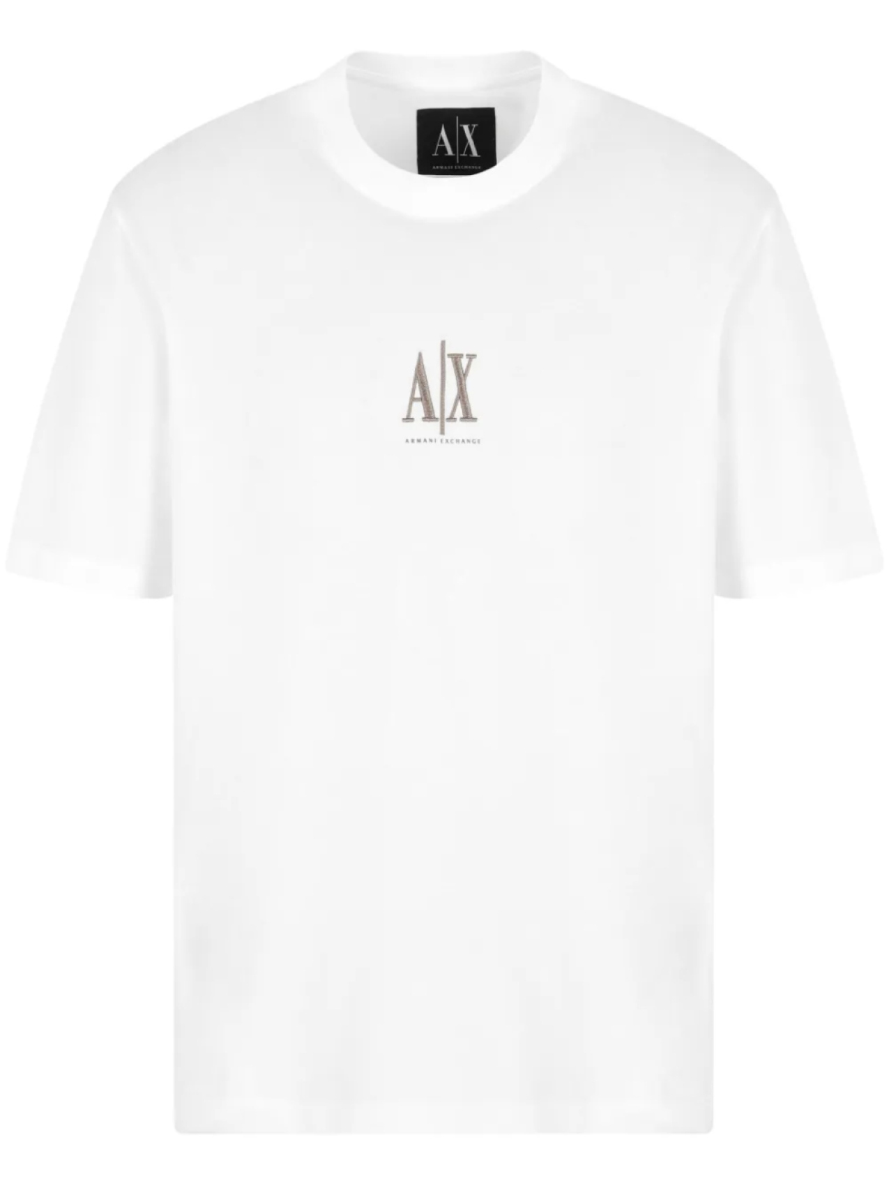 

Armani Exchange футболка с вышитым логотипом, белый