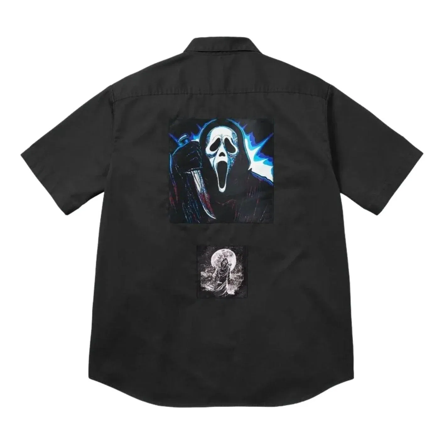 Рабочая рубашка Supreme x Ghostface SS26 S/S 'Black' SUP-SS26-210-BLK, черный