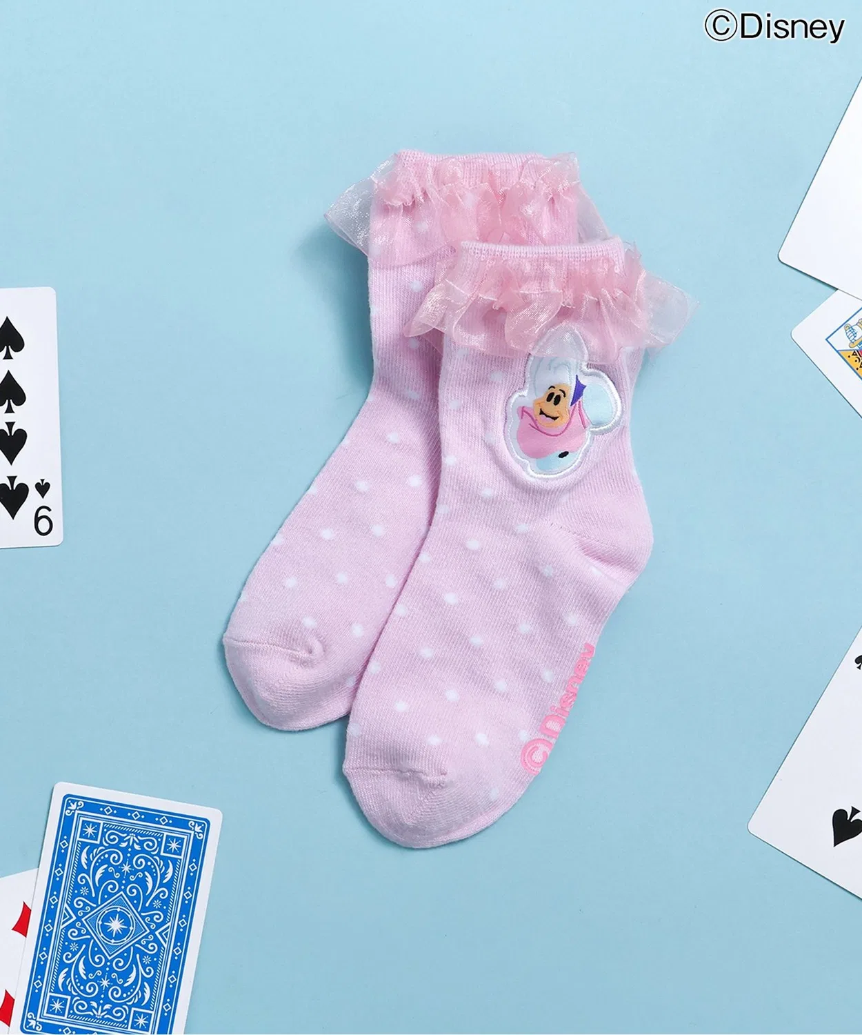 Носки детские с воланами Disney Alice in Wonderland, лавандовый