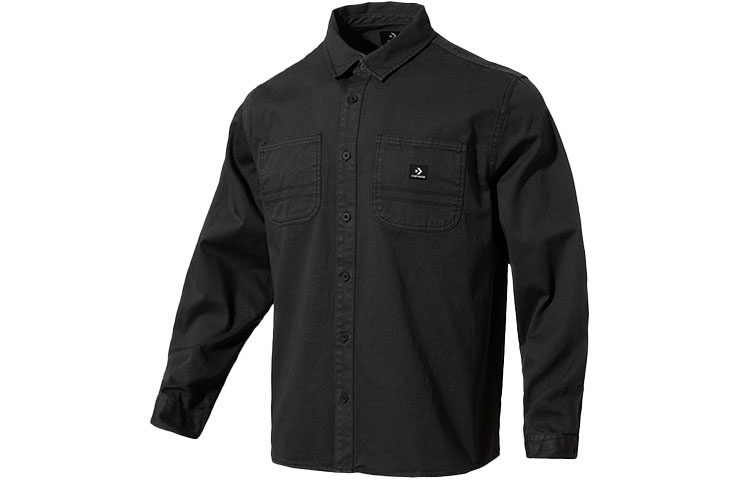 

Converse Рубашка мужская Black Lapel Moderate Others