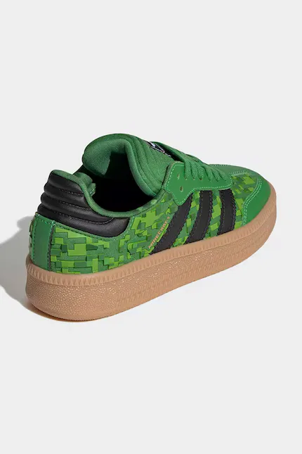 Кроссовки детские Minecraft SAMBA XLG Adidas Originals, зеленый — фото 3