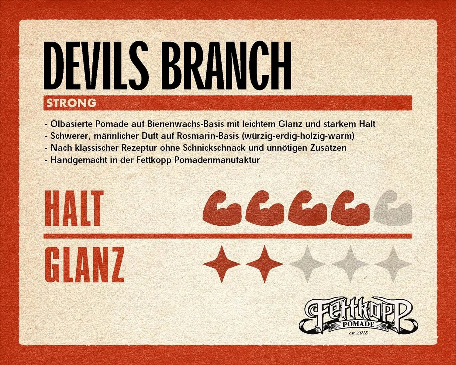 Мужская помада для волос Devils Branch от Fettkopp Pomaden Fettkopp
