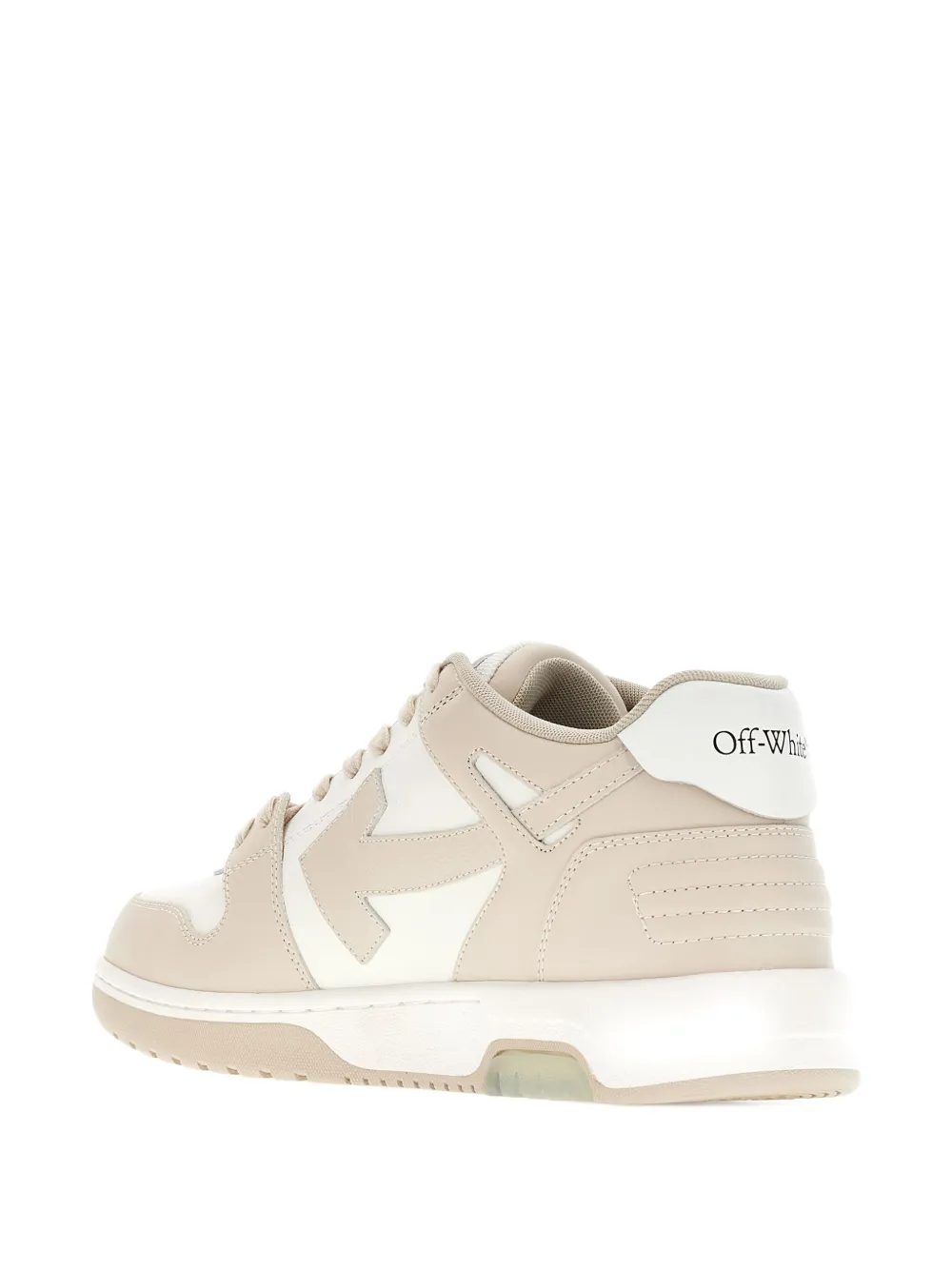 Кроссовки Out Of Office с кожаными вставками OFF-WHITE, нейтральный — фото 3