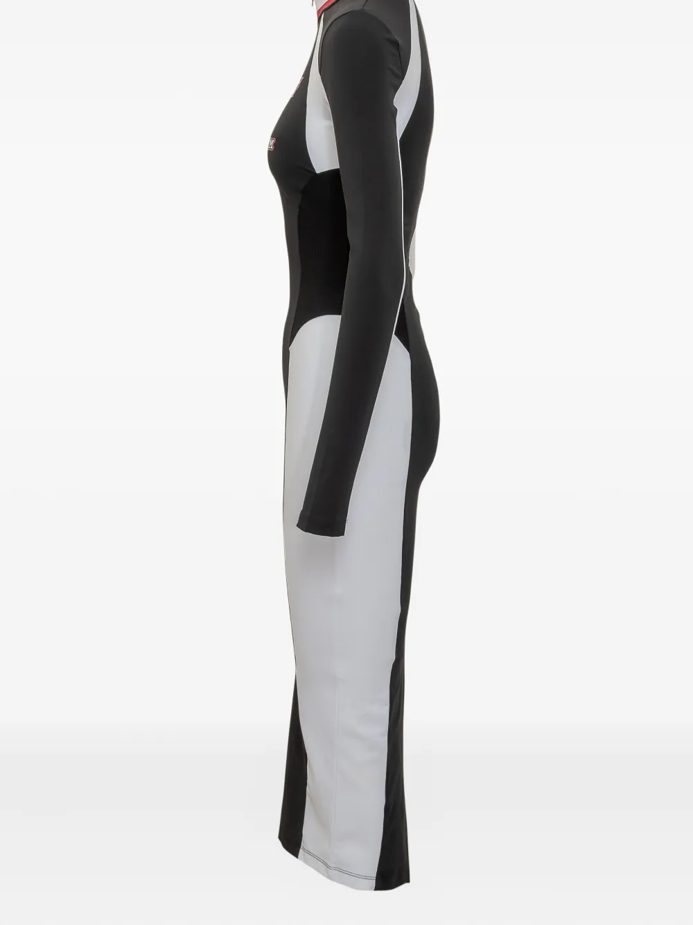 

Платье Serena с длинными рукавами и молнией Off-White, черный