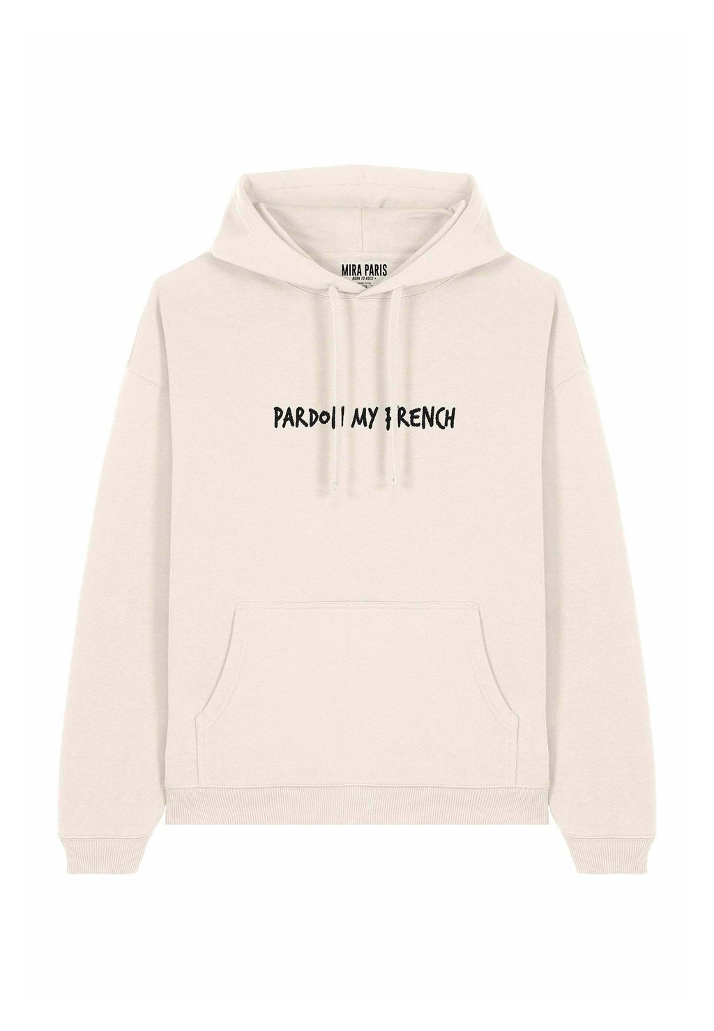 

Толстовка FRENCH EMBROIDERY UNISEX OVERSIZE - Hoodie Mira Paris, кремовый
