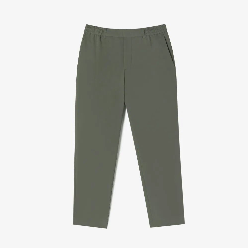 Мужские хаки лёгкие слаксы от Lacoste